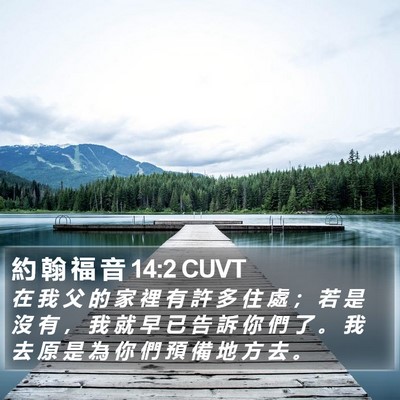 約 翰 福 音 14:2 CUVT Bible Verse Image