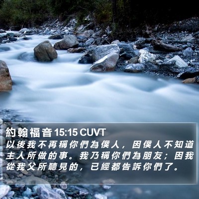約 翰 福 音 15:15 CUVT Bible Verse Image