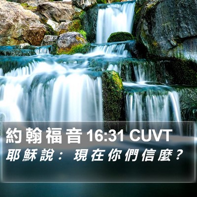 約 翰 福 音 16:31 CUVT Bible Verse Image