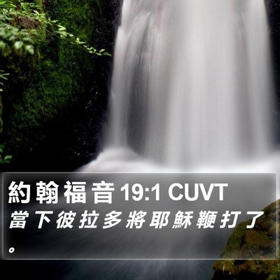 約 翰 福 音 19:1 CUVT Bible Verse Image