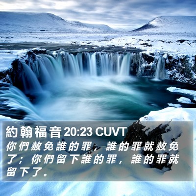 約 翰 福 音 20:23 CUVT Bible Verse Image