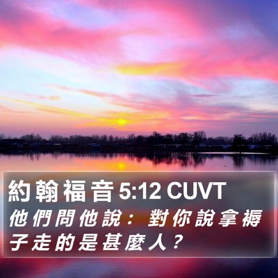 約 翰 福 音 5:12 CUVT Bible Verse Image