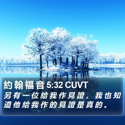 約 翰 福 音 5:32 CUVT Bible Verse Image