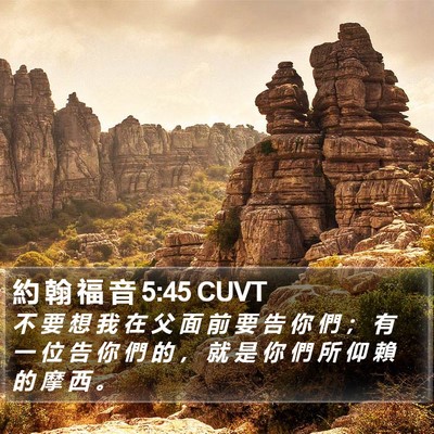 約 翰 福 音 5:45 CUVT Bible Verse Image