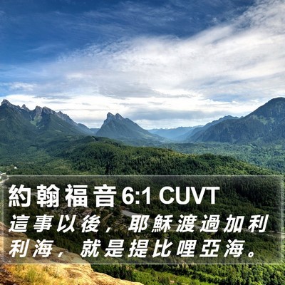 約 翰 福 音 6:1 CUVT Bible Verse Image