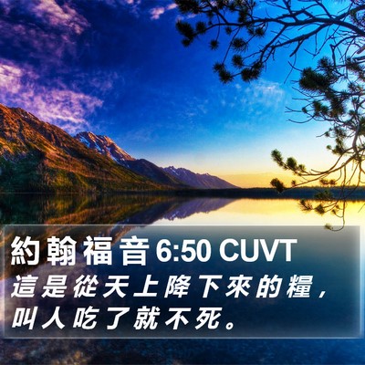 約 翰 福 音 6:50 CUVT Bible Verse Image
