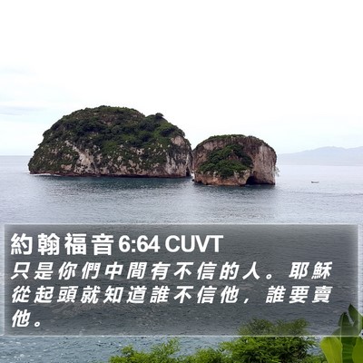 約 翰 福 音 6:64 CUVT Bible Verse Image