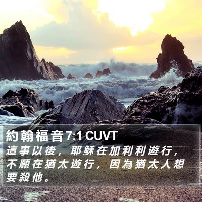約 翰 福 音 7:1 CUVT Bible Verse Image