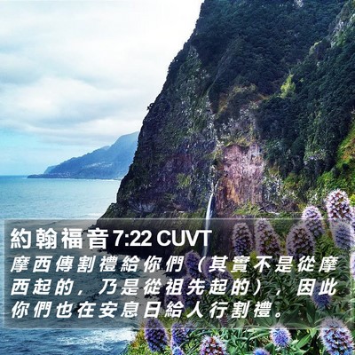 約 翰 福 音 7:22 CUVT Bible Verse Image