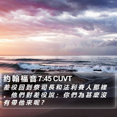約 翰 福 音 7:45 CUVT Bible Verse Image