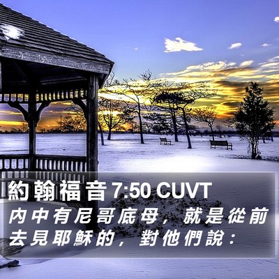 約 翰 福 音 7:50 CUVT Bible Verse Image