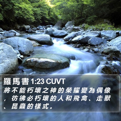 羅 馬 書 1:23 CUVT Bible Verse Image