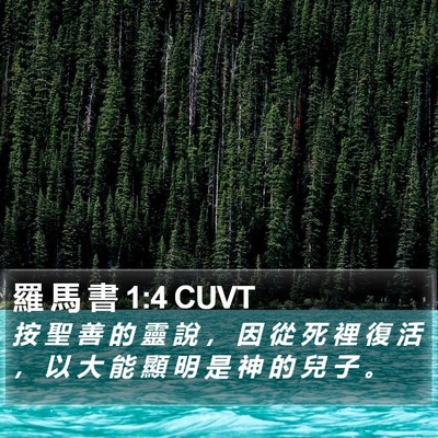 羅 馬 書 1:4 CUVT Bible Verse Image