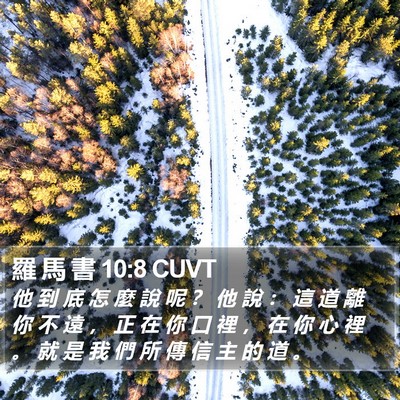 羅 馬 書 10:8 CUVT Bible Verse Image