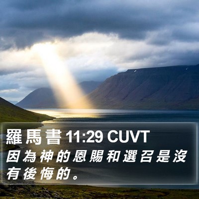 羅 馬 書 11:29 CUVT Bible Verse Image