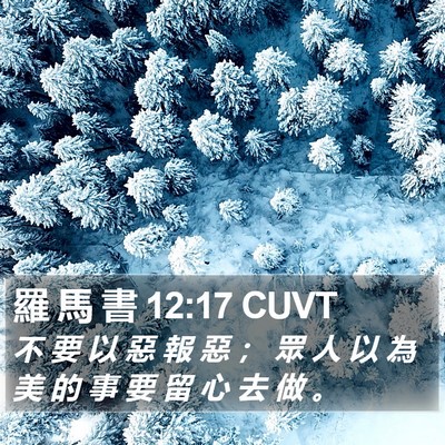 羅 馬 書 12:17 CUVT Bible Verse Image