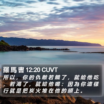 羅 馬 書 12:20 CUVT Bible Verse Image