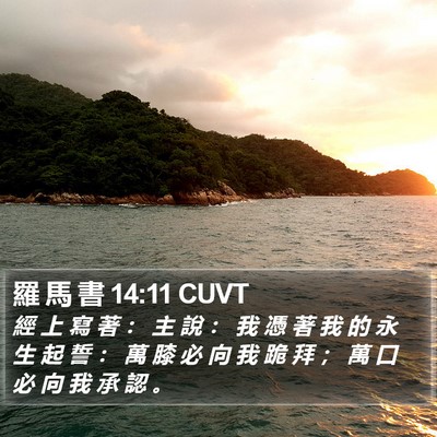 羅 馬 書 14:11 CUVT Bible Verse Image