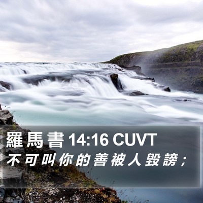 羅 馬 書 14:16 CUVT Bible Verse Image