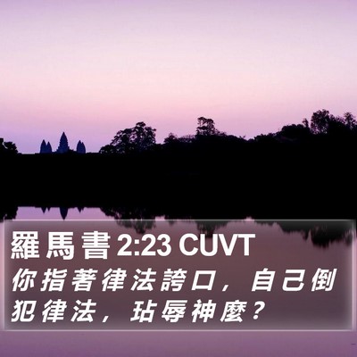 羅 馬 書 2:23 CUVT Bible Verse Image