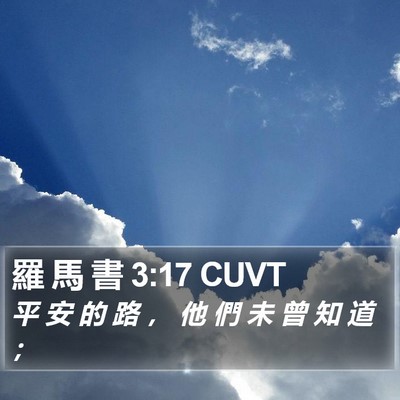 羅 馬 書 3:17 CUVT Bible Verse Image