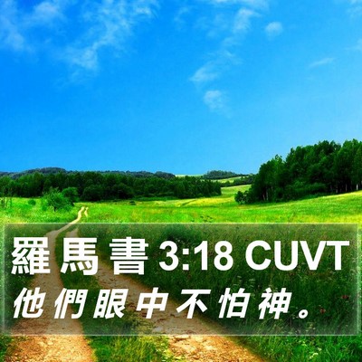 羅 馬 書 3:18 CUVT Bible Verse Image