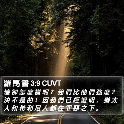 羅 馬 書 3:9 CUVT Bible Verse Image