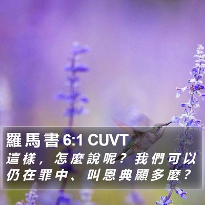 羅 馬 書 6:1 CUVT Bible Verse Image