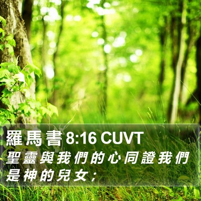 羅 馬 書 8:16 CUVT Bible Verse Image