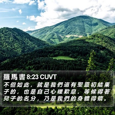 羅 馬 書 8:23 CUVT Bible Verse Image