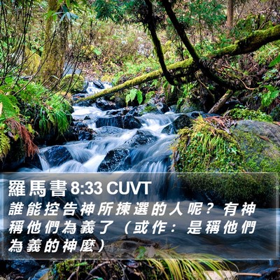 羅 馬 書 8:33 CUVT Bible Verse Image