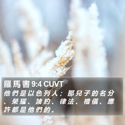 羅 馬 書 9:4 CUVT Bible Verse Image