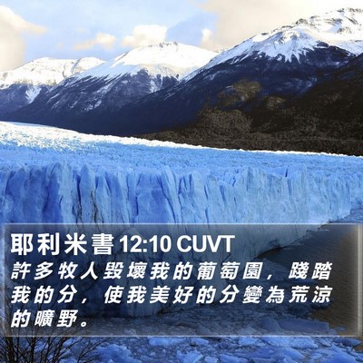 耶 利 米 書 12:10 CUVT Bible Verse Image