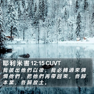 耶 利 米 書 12:15 CUVT Bible Verse Image