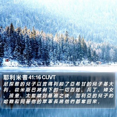 耶 利 米 書 41:16 CUVT Bible Verse Image