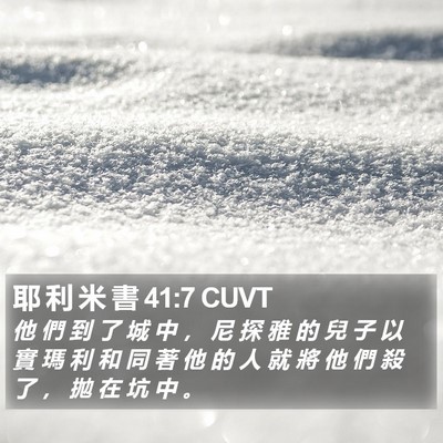 耶 利 米 書 41:7 CUVT Bible Verse Image