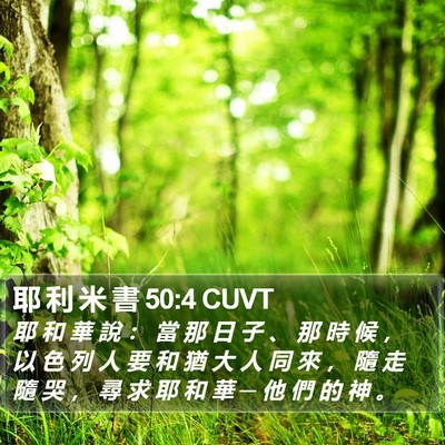 耶 利 米 書 50:4 CUVT Bible Verse Image