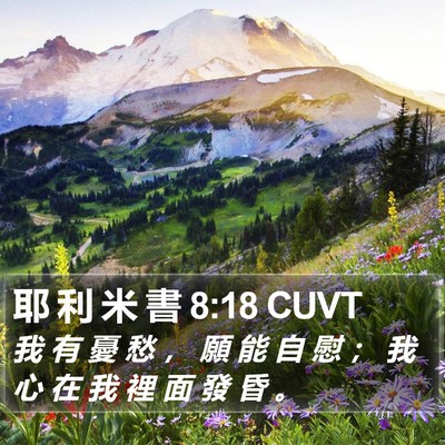 耶 利 米 書 8:18 CUVT Bible Verse Image