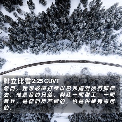 腓 立 比 書 2:25 CUVT Bible Verse Image