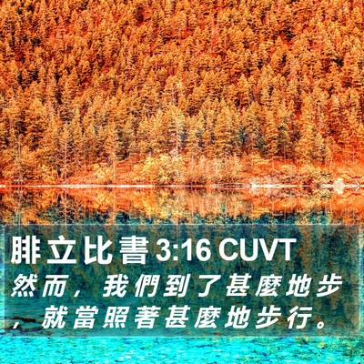 腓 立 比 書 3:16 CUVT Bible Verse Image