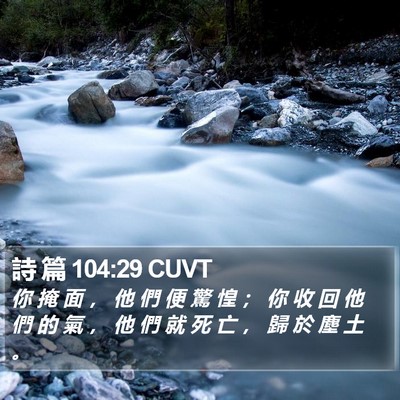 詩 篇 104:29 CUVT Bible Verse Image