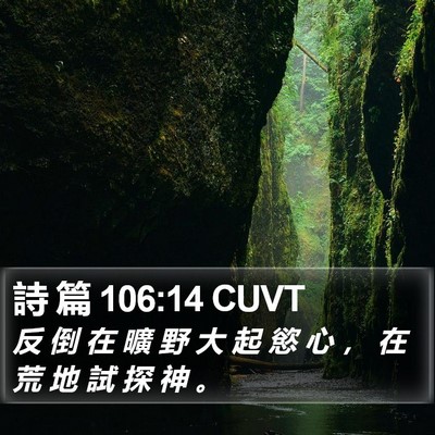 詩 篇 106:14 CUVT Bible Verse Image