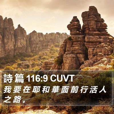 詩 篇 116:9 CUVT Bible Verse Image
