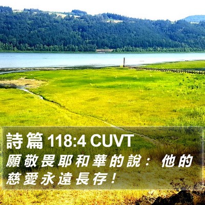 詩 篇 118:4 CUVT Bible Verse Image