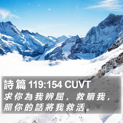 詩 篇 119:154 CUVT Bible Verse Image