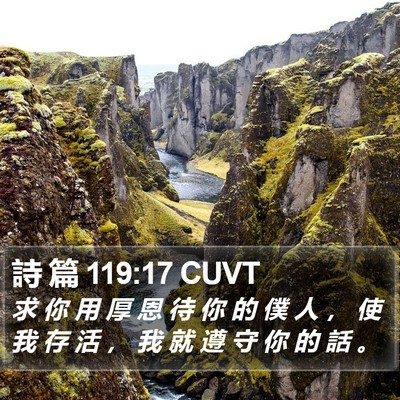 詩 篇 119:17 CUVT Bible Verse Image