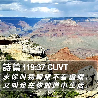 詩 篇 119:37 CUVT Bible Verse Image