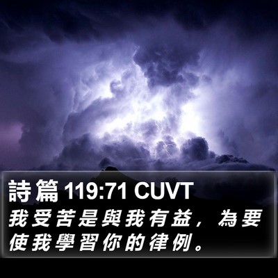 詩 篇 119:71 CUVT Bible Verse Image
