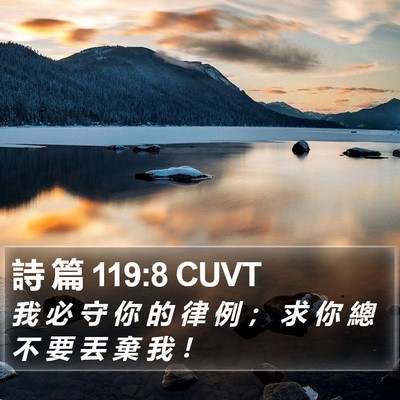 詩 篇 119:8 CUVT Bible Verse Image