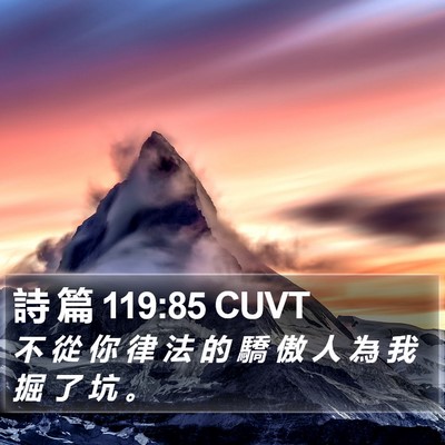 詩 篇 119:85 CUVT Bible Verse Image